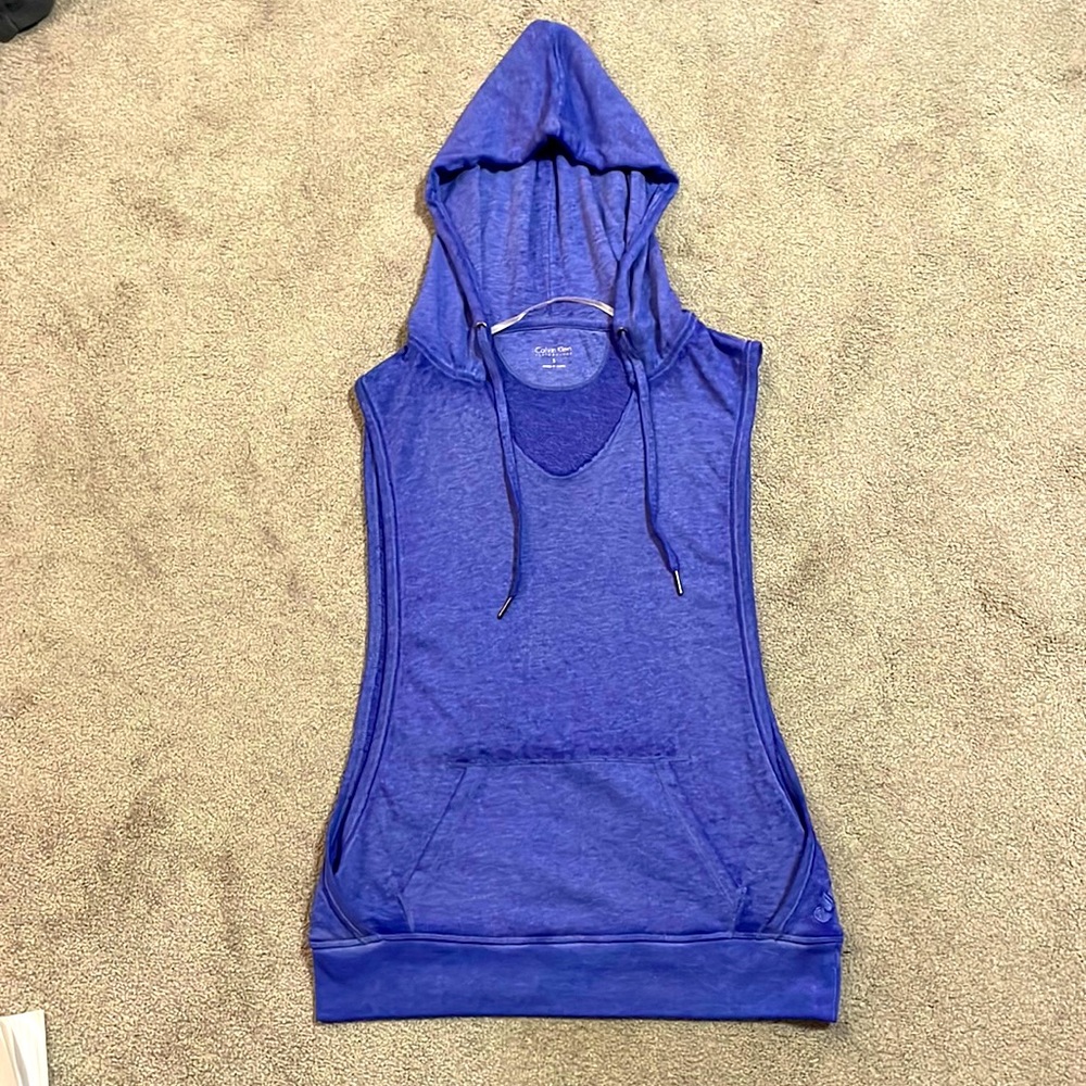 Calvin Klein Performance hooded muscle tee. Never-worn. Size: small